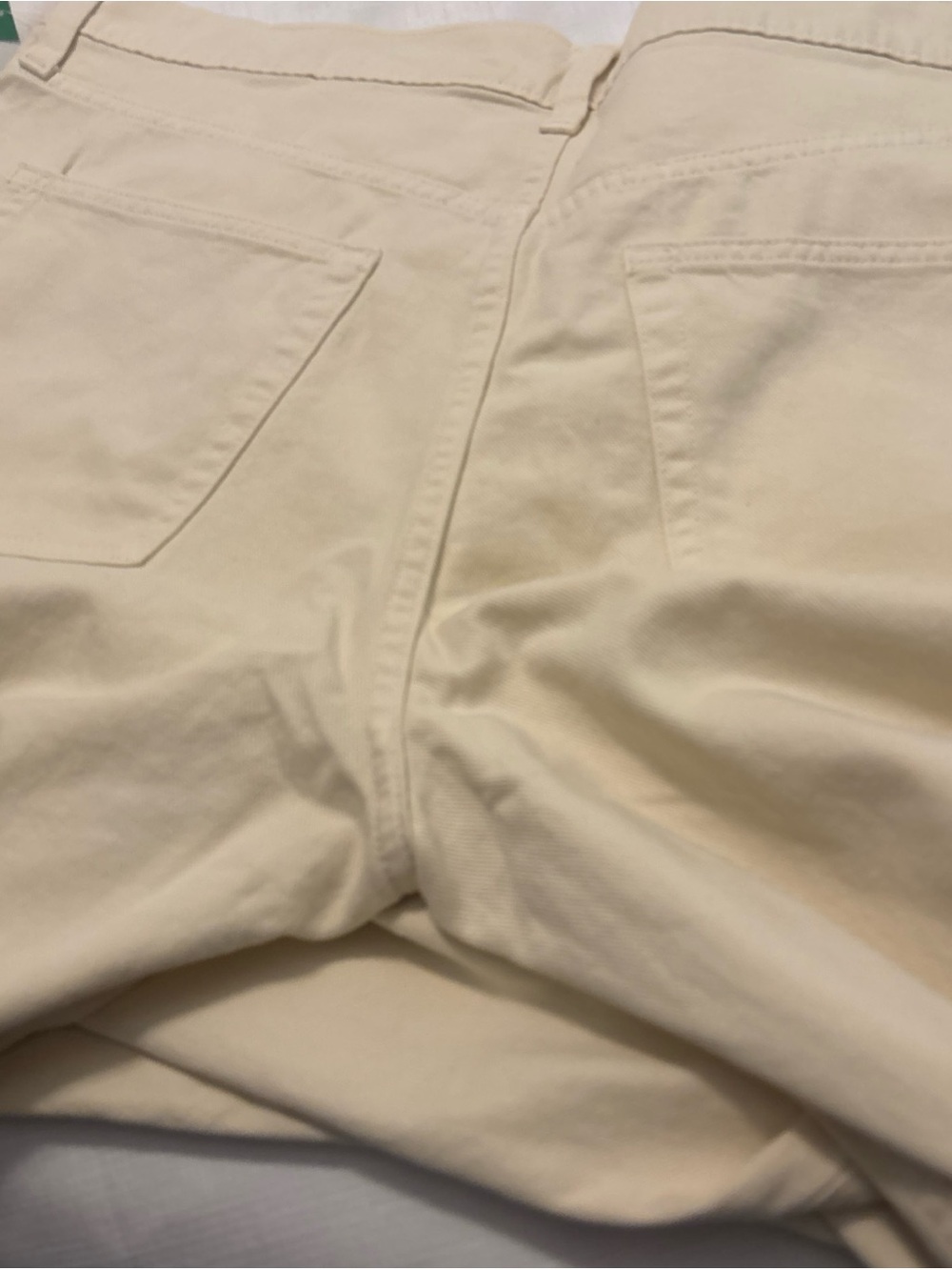 Gap Birch Ivory Low Rise Stride Jeans SZ 18/34 Denim Wide Leg Baggy Slouchy NWT - Picture 10 of 12